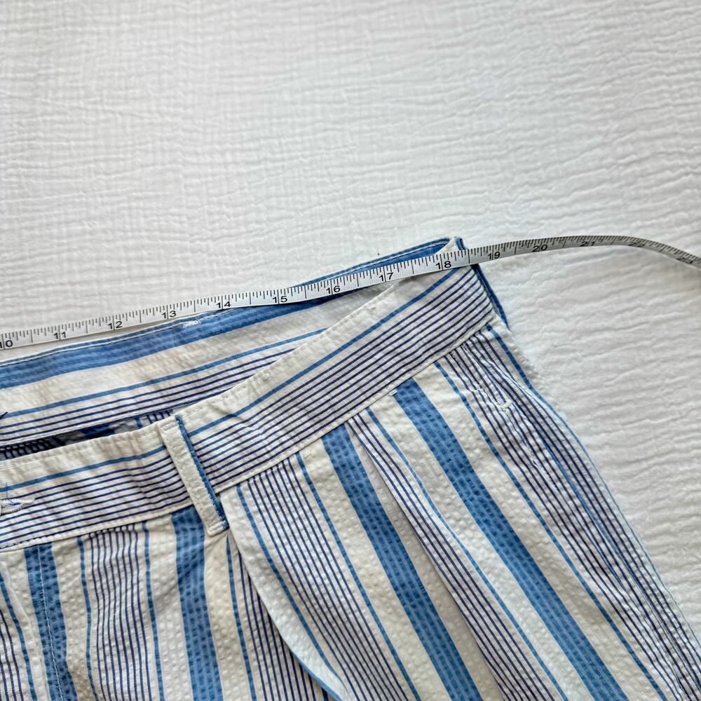 Polo Ralph Lauren Seersucker Shorts Tyler Blue White Stripes Men’s 42 VTG Preppy - Picture 12 of 15